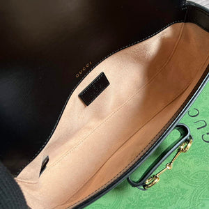Gucci 735178 Gucci Horsebit 1955 small shoulder bag Black - Default Title - View 8