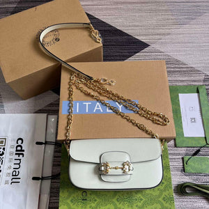 Gucci 735178 Gucci Horsebit 1955 small shoulder bag Mint Green - Default Title - View 2