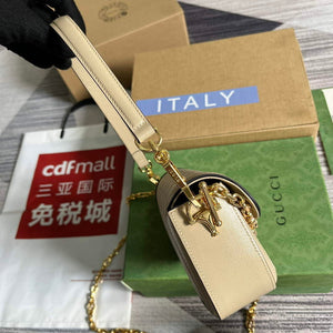Gucci 735178 Gucci Horsebit 1955 small shoulder bag Oatmeal - Default Title - View 3