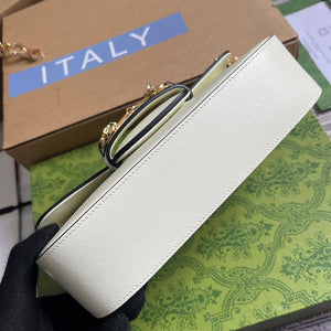 Gucci 735178 Gucci Horsebit 1955 small shoulder bag White - Default Title - View 9