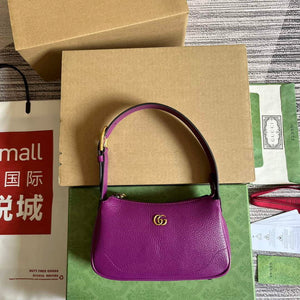 Gucci 739076 Aphrodite shoulder bag with Double G Purple - Default Title - View 1
