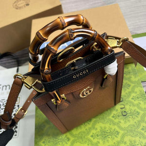 Gucci 739079 Diana Mini Tote Bag Cuir leather - Default Title - View 8