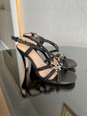 Gucci 739098 Women's crystal Interlocking G sandal G56301 - 35 - View 2