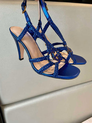 Gucci 739098 Women's crystal Interlocking G sandal G56302 - 35 - View 8