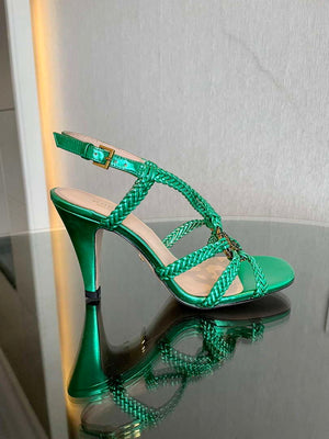 Gucci 739098 Women's crystal Interlocking G sandal G56303 - 35 - View 4
