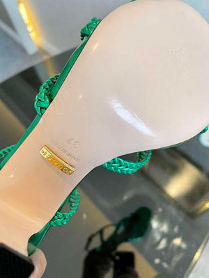 Gucci 739098 Women's crystal Interlocking G sandal G56303 - 35 - View 9