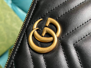 Gucci 739166 GG Marmont shoulder bag Black - Default Title - View 5