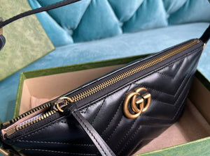Gucci 739166 GG Marmont shoulder bag Black - Default Title - View 6