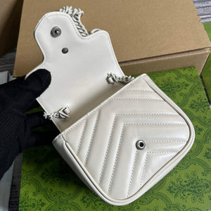 Gucci 739599 GG Marmont Belt Bag White - Default Title - View 6