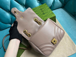 Gucci 739682 GG Marmont Matelass¨¦ mini tote bag milk tea - Default Title - View 6