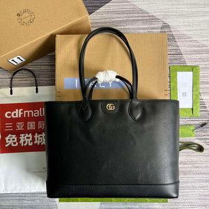 Gucci 739730 Ophidia Medium Tote Bag Black leather - Default Title - View 1