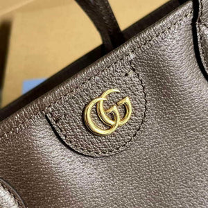 Gucci 739730 Ophidia Medium Tote Bag Brown leather - Default Title - View 6