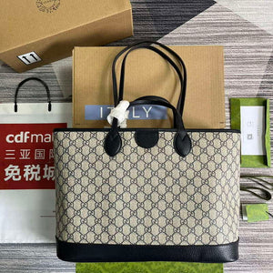 Gucci 739730 Ophidia Medium Tote Bag Dark Blue canvas - Default Title - View 2