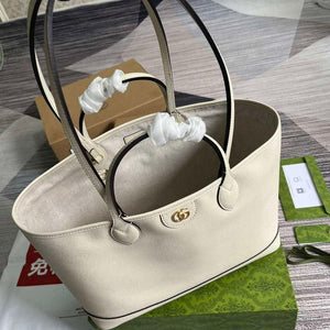 Gucci 739730 Ophidia Medium Tote Bag White leather - Default Title - View 4