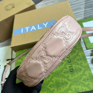 Gucci 739736 GG Matelass¨¦ Mini Bag Pink - Default Title - View 6