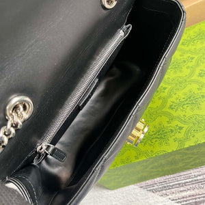 Gucci ?740834 GG Deco Small Shoulder Bag Black - Default Title - View 9