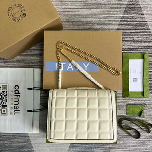 Gucci ?740834 GG Deco Small Shoulder Bag White - Default Title - View 2