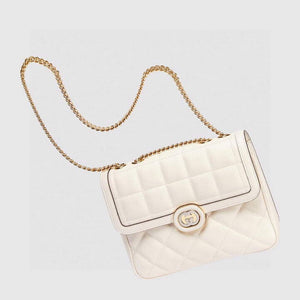Gucci 740834 Gucci Deco Small Shoulder Bag Off white - Default Title - View 3