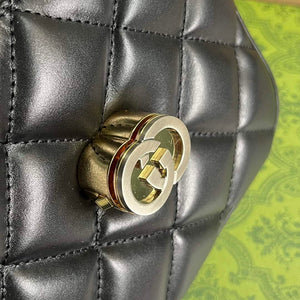 Gucci 741457 Gucci Deco mini shoulder bag Black - Default Title - View 7