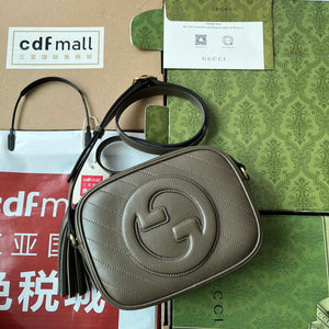 Gucci 742360 Gucci Blondie Small Shoulder Bag Dark Green - Default Title - View 1
