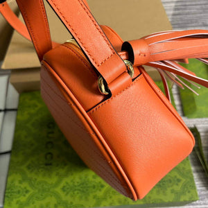 Gucci 742360 Gucci Blondie Small Shoulder Bag Orange - Default Title - View 3