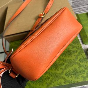 Gucci 742360 Gucci Blondie Small Shoulder Bag Orange - Default Title - View 5
