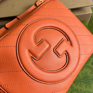 Gucci 742360 Gucci Blondie Small Shoulder Bag Orange - Default Title - View 6
