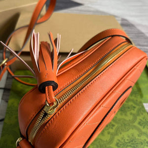 Gucci 742360 Gucci Blondie Small Shoulder Bag Orange - Default Title - View 7