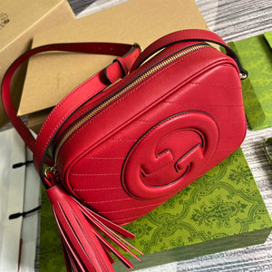 Gucci 742360 Gucci Blondie Small Shoulder Bag Red - Default Title - View 4