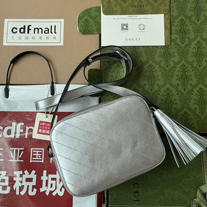 Gucci 742360 Gucci Blondie Small Shoulder Bag Silver - Default Title - View 2