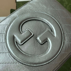 Gucci 742360 Gucci Blondie Small Shoulder Bag Silver - Default Title - View 6