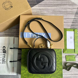 Gucci 744434 Gucci Blondie Top Handle Bag Black - Default Title - View 1