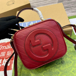 Gucci 744434 Gucci Blondie Top Handle Bag Red - Default Title - View 3