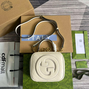 Gucci 744434 Gucci Blondie Top Handle Bag White - Default Title - View 1