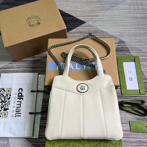 Gucci 745918 Petite GG Small Tote Bag White - Default Title - View 1