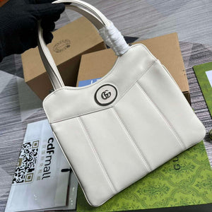 Gucci 745918 Petite GG Small Tote Bag White - Default Title - View 7