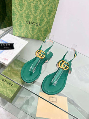 Gucci 746030 Women's Double G Thong Sandal G56310 - 35 - View 1