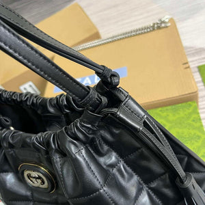 Gucci 746210 Gucci Deco Medium Tote Bag Black - Default Title - View 5
