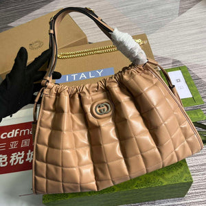 Gucci 746210 Gucci Deco Medium Tote Bag Rose beige - Default Title - View 4