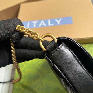 Gucci 746431 GG Marmont Matelass¨¦ Chain Mini Bag Black - Default Title - View 6