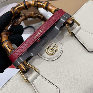 Gucci 750394 Gucci Diana Medium Tote Bag White leather - Default Title - View 5