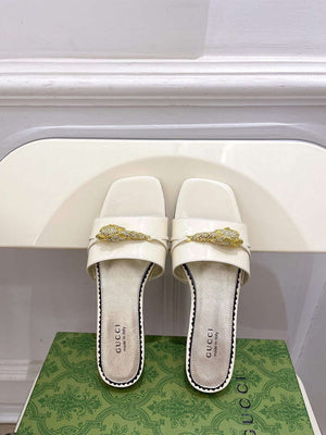 Gucci 750509 Women's Slide Sandal With Hardware G38284 - US 4=Euro 35 - View 4