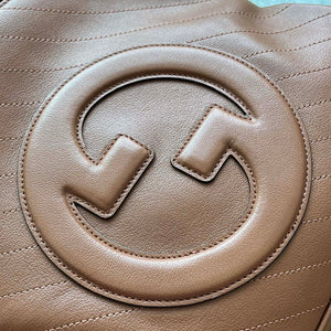 Gucci 751518 GG Blondie Small Tote Bag in Brown leather - Default Title - View 6