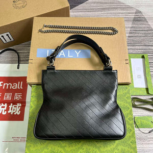 Gucci 751518 Gucci Blondie Small Tote Bag Black - Default Title - View 2