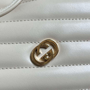 Gucci 751628 Interlocking G Mini Heart Shoulder Bag White - Default Title - View 4