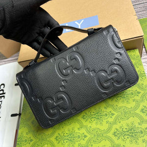 Gucci 751760 Jumbo GG Travel Document Case Black - Default Title - View 4