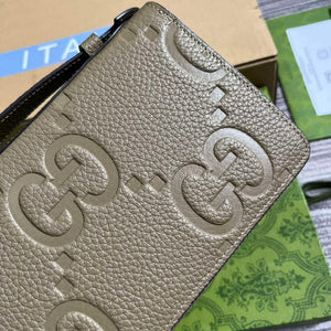 Gucci 751760 Jumbo GG Travel Document Case Grey - Default Title - View 6