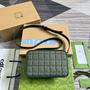 Gucci 751914 Mini GG Canvas Mini Shoulder Bag Green - Default Title - View 2