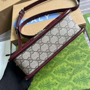 Gucci 751914 Mini GG Canvas Mini Shoulder Bag Red - Default Title - View 6