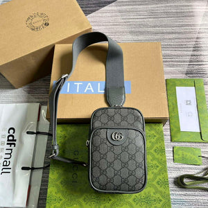 Gucci 752565 Ophidia GG Mini Bag Grey - Default Title - View 1